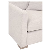 Essentials For Living Clara Slim Arm Sofa Chair~ Performance Stone Basketweave, Natural Gray Oak