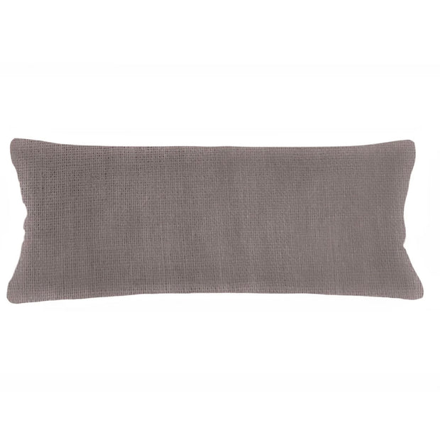 Anaya Home So Soft Linen Taupe Lumbar Pillow 14x40 With Down Insert