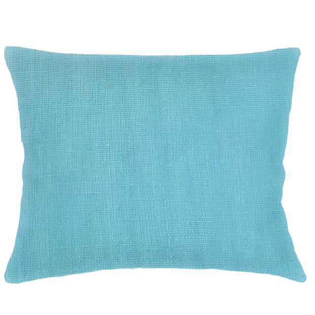 Anaya Home So Soft Linen Caribbean Blue Dutch Euro Pillow 28x36 With Down Insert