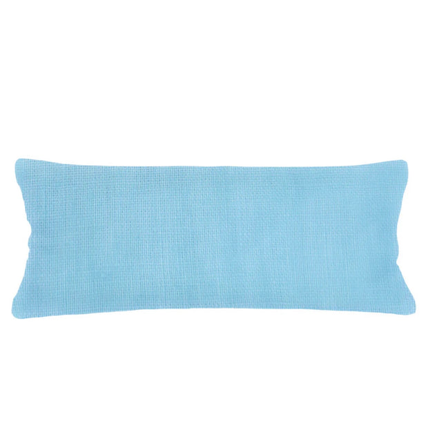 Anaya Home So Soft Linen Surf Blue Lumbar Pillow 14x40 With Down Insert