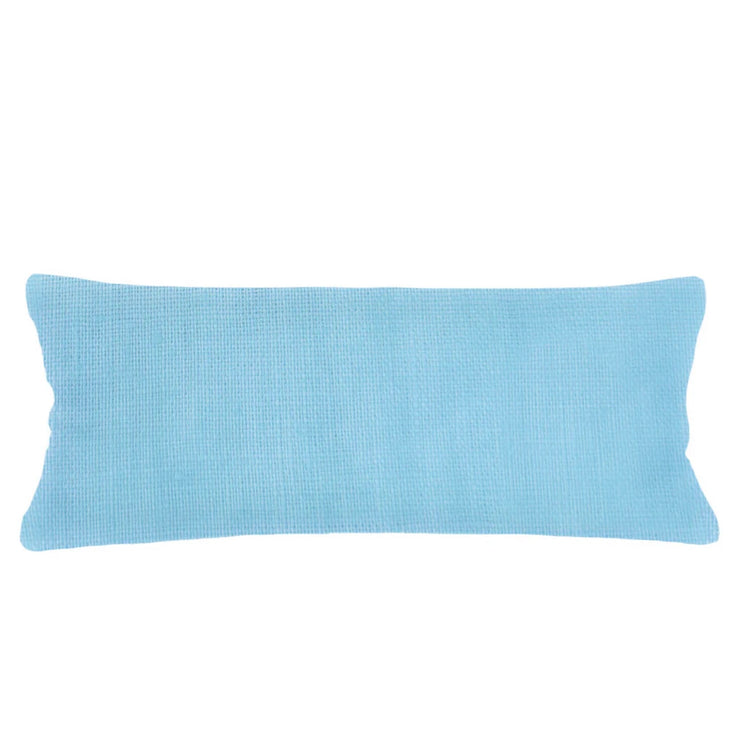 Anaya Home So Soft Linen Surf Blue Lumbar Pillow 14x40 With Down Insert