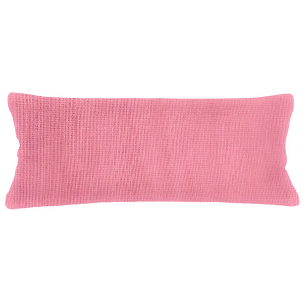 Anaya Home So Soft Linen Rogue Pink Lumbar Pillow 14x40 With Down Insert
