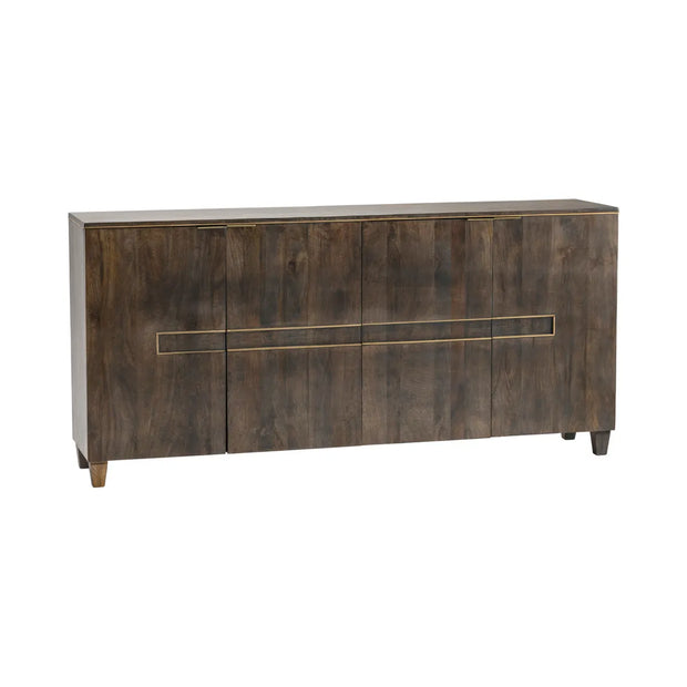 Crestview Collection Belle Meade Distressed Dark Brown Modern Sideboard