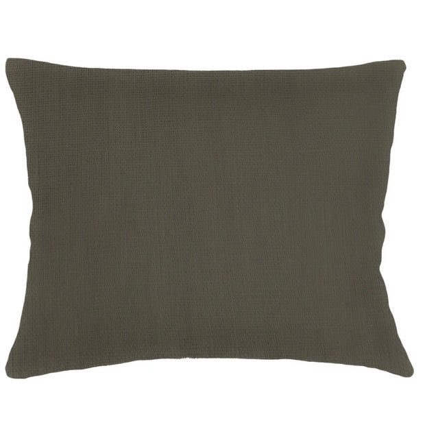 Anaya Home So Soft Linen Hunter Green Lumbar Pillow 14x20 With Down Insert