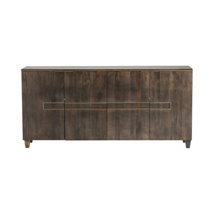 Crestview Collection Belle Meade Distressed Dark Brown Modern Sideboard