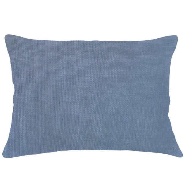 Anaya Home So Soft Linen Cape Blue Dutch Euro Pillow 28x36 With Down Insert