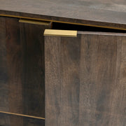 Crestview Collection Belle Meade Distressed Dark Brown Modern Sideboard