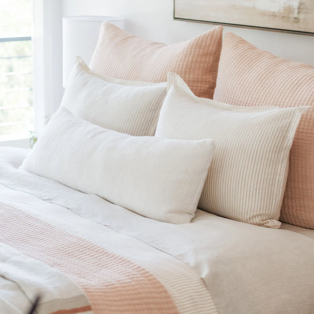 Pom Pom at Home Hendrick Hand Woven Linen Pillow with Insert ~ 14 x 40 ~ Available in 7 Colors