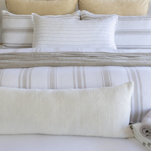 Pom Pom at Home Hendrick Hand Woven Linen Pillow with Insert ~ 14 x 40 ~ Available in 7 Colors