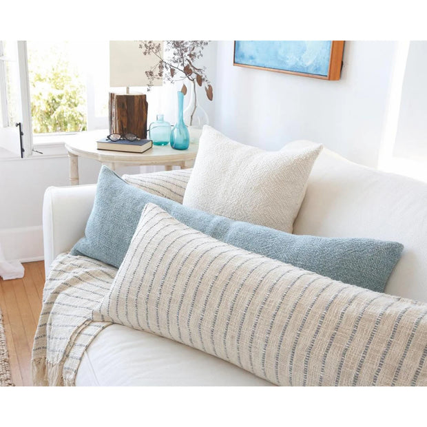 Pom Pom at Home Hendrick Hand Woven Linen Pillow with Insert ~ 14 x 40 ~ Available in 7 Colors