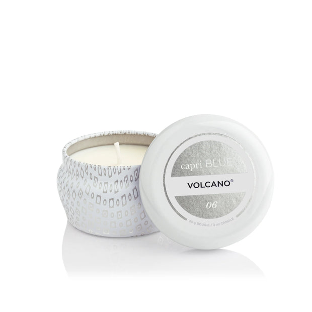 Capri Blue Volcano White Mini Tin Candle 3 oz