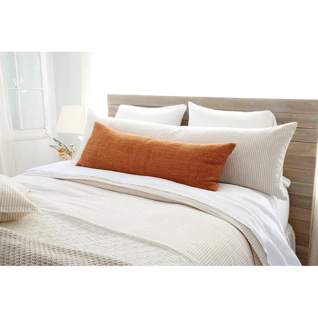 Pom Pom at Home Hendrick Hand Woven Linen Pillow with Insert ~ 14 x 40 ~ Available in 7 Colors