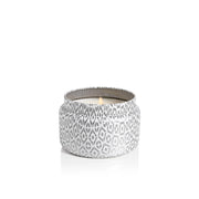 Capri Blue Volcano White Printed Travel Tin Candle 8 oz