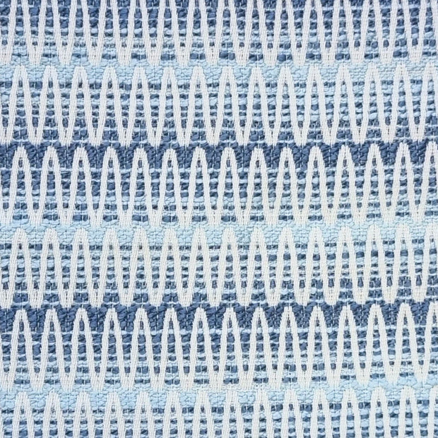 Anaya Home Summer Twist Blue Indoor Outdoor Table Runner