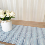 Anaya Home Summer Twist Blue Indoor Outdoor Table Runner