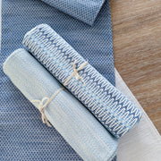 Anaya Home Summer Twist Blue Indoor Outdoor Table Runner