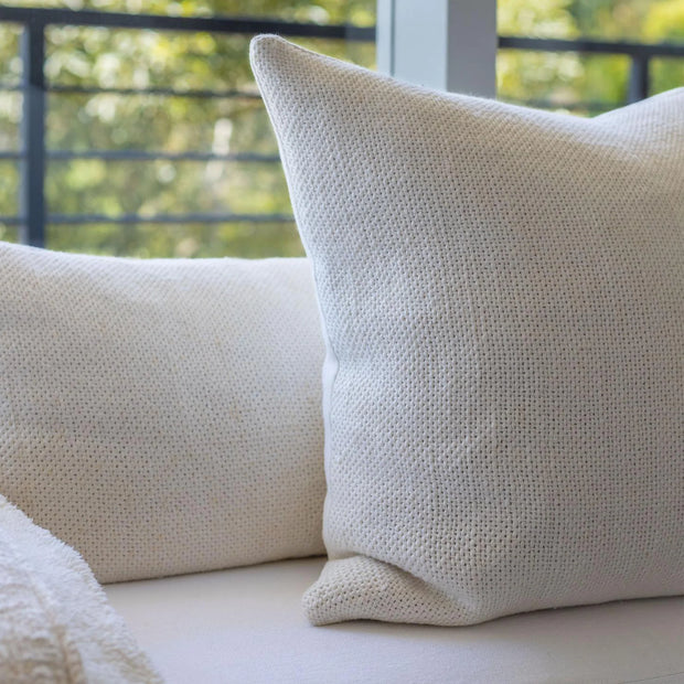 Pom Pom at Home Hendrick Hand Woven Linen Pillow with Insert ~ 20 x 20 ~ Available in 7 Colors