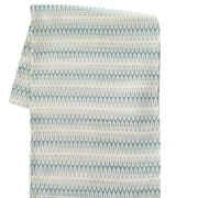 Anaya Home Summer Twist Aqua Indoor Outdoor Table Runner