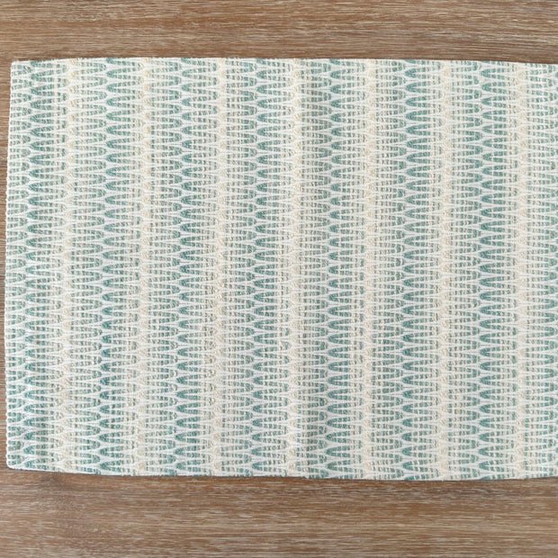 Anaya Home Summer Twist Aqua Indoor Outdoor Table Runner