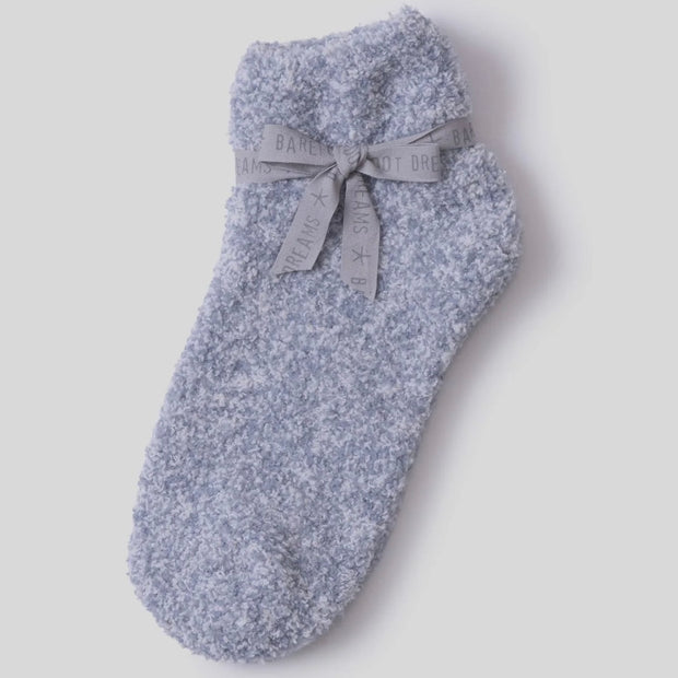 Barefoot Dreams CozyChic Heathered Snow Drop Tennis Socks