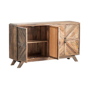 Crestview Collection Rowan Repurposed Barn Door Sideboard