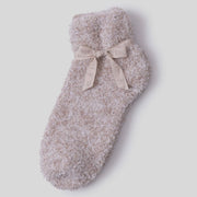 Barefoot Dreams CozyChic Heathered Stone Tennis Socks