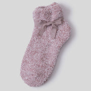 Barefoot Dreams CozyChic Heathered Teaberry Tennis Socks
