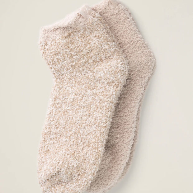 Barefoot Dreams CozyChic 2 Pair Tennis Sock Set ~ Stone