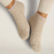 Barefoot Dreams CozyChic 2 Pair Tennis Sock Set ~ Stone