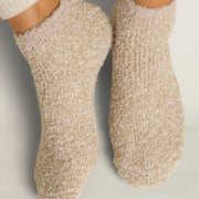 Barefoot Dreams CozyChic 2 Pair Tennis Sock Set ~ Stone