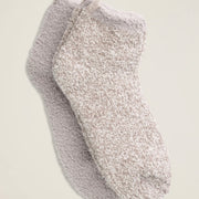 Barefoot Dreams CozyChic 2 Pair Tennis Sock Set ~ Oyster