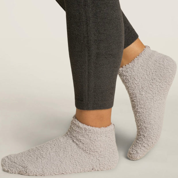 Barefoot Dreams CozyChic 2 Pair Tennis Sock Set ~ Oyster