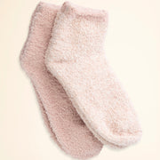 Barefoot Dreams CozyChic 2 Pair Tennis Sock Set ~ Dusty Rose