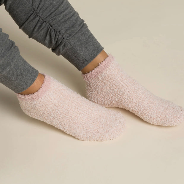 Barefoot Dreams CozyChic 2 Pair Tennis Sock Set ~ Dusty Rose