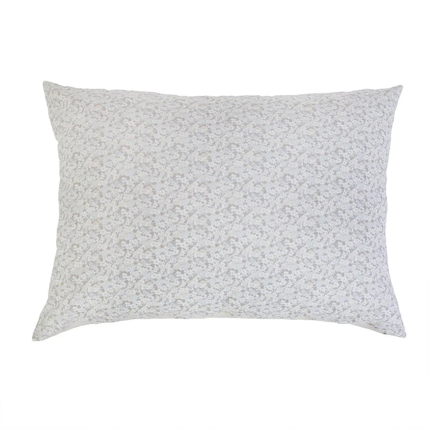 Pom Pom at Home June Ocean and Grey Floral Big Pillow with Insert ~ 28 x 36