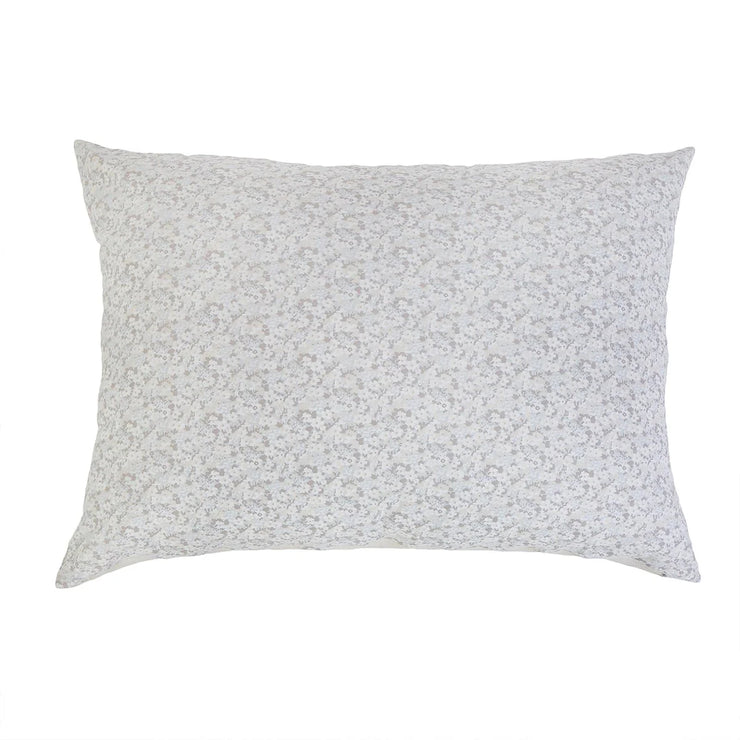 Pom Pom at Home June Ocean and Grey Floral Big Pillow with Insert ~ 28 x 36