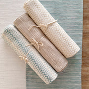 Anaya Home Summer Twist Beige Indoor Outdoor Table Runner