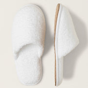 Barefoot Dreams CozyChic Spa Slippers ~ Size M 7/8 ~ White