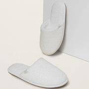 Barefoot Dreams CozyChic Spa Slippers ~ Size M 7/8 ~ White