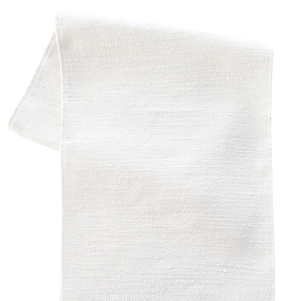 Anaya Home Seaside Smooth White Indoor Outdoor Table Runner