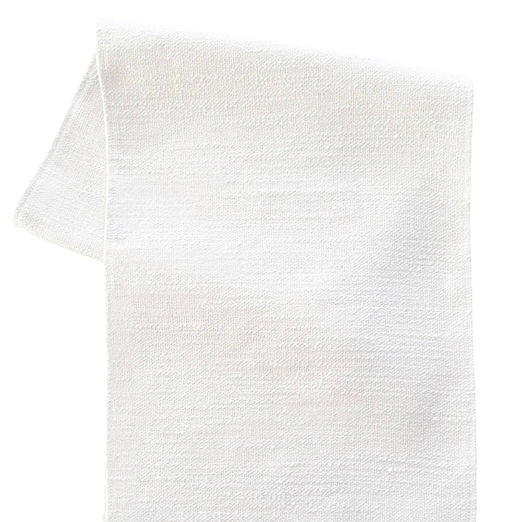 Anaya Home Seaside Smooth White Indoor Outdoor Table Runner