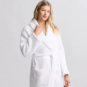 Barefoot Dreams CozyChic White Robe ~ Size Small / Medium