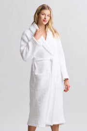 Barefoot Dreams CozyChic White Robe ~ Size Small / Medium