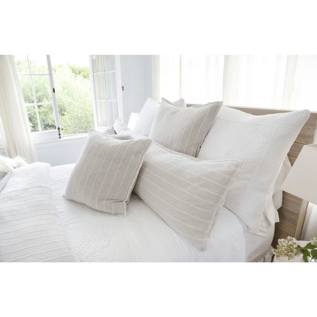 Pom Pom at Home Henley Hand Woven Striped Pillow with Insert ~ 20 x 20 ~ Available in 2 Colors