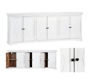 Crestview Collection Diamond White Finish Mango Wood Sideboard