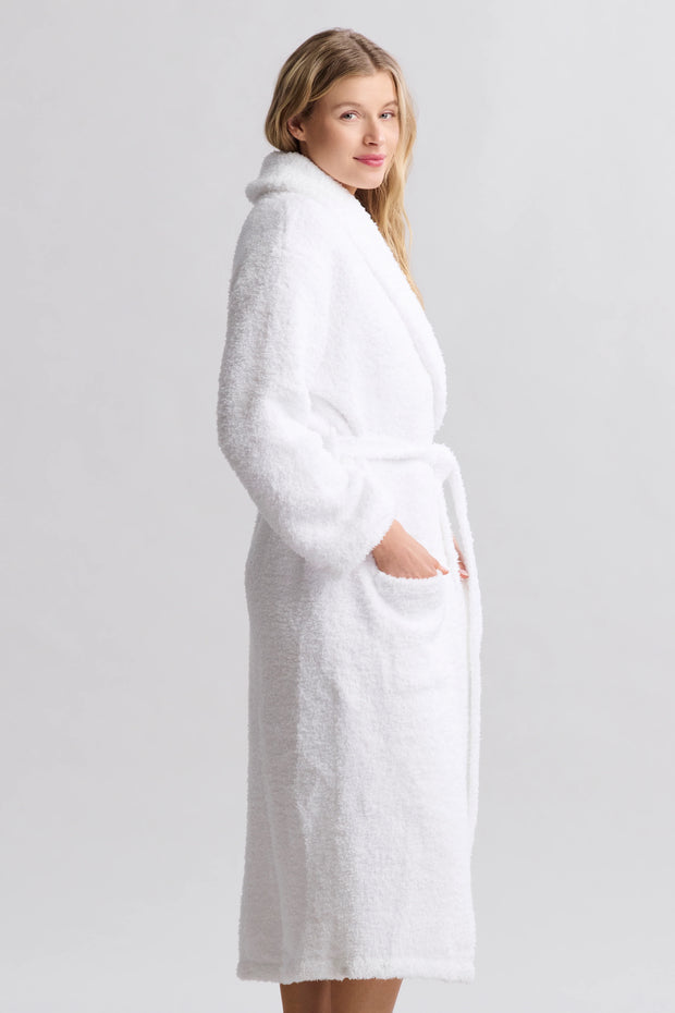 Barefoot Dreams CozyChic White Robe ~ Size Small / Medium