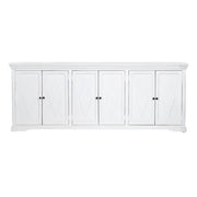 Crestview Collection Diamond White Finish Mango Wood Sideboard