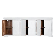 Crestview Collection Diamond White Finish Mango Wood Sideboard