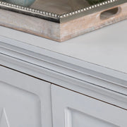 Crestview Collection Diamond White Finish Mango Wood Sideboard