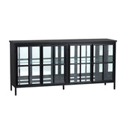 Crestview Collection Hopkins Four- Door Black Sideboard
